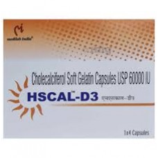 HSCAL - D3  10 x 4 Soft Gel Capsule Medilabs India  HSCAL - D3  10 x 4 Soft Gel Capsule Medilabs India