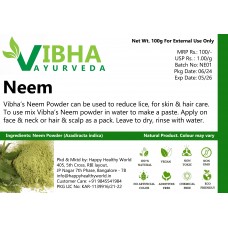 Neem Powder 100gm Vibha Ayurveda 