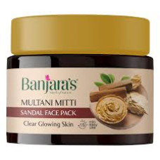Multani Mitti Sandal Face Pack - 100g Banjara's 