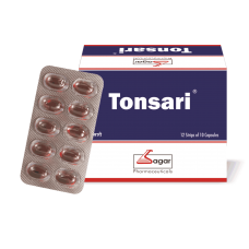 Tonsari Soft Gelatin 10 Capsules Sagar  Tonsari Soft Gelatin 10 Capsules Sagar